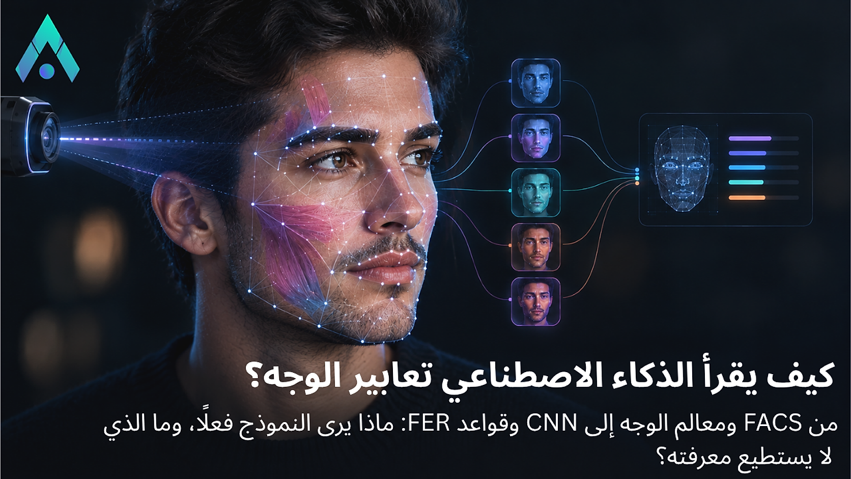 كيف يتعرف الذكاء الاصطناعي على تعابير الوجه؟ شرح FER وFACS وCNN