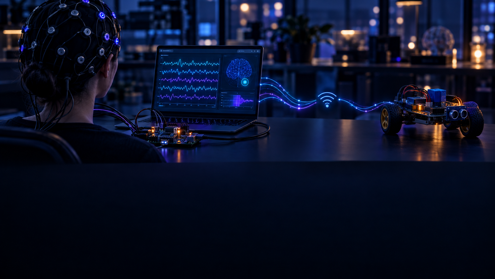 منظومة التحكم بإشارات الدماغ EEG